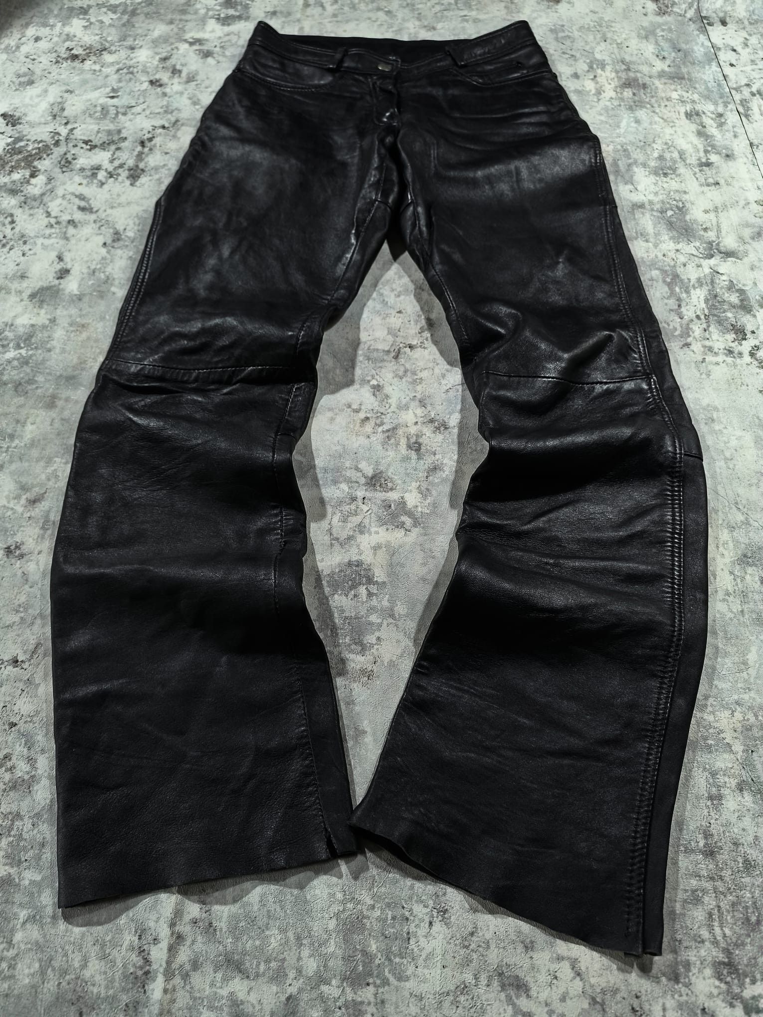 Kadoya vtg biker girl real leather jeans rick owens balenciaga Size 28" / US 6 / IT 42 - 4 Thumbnail