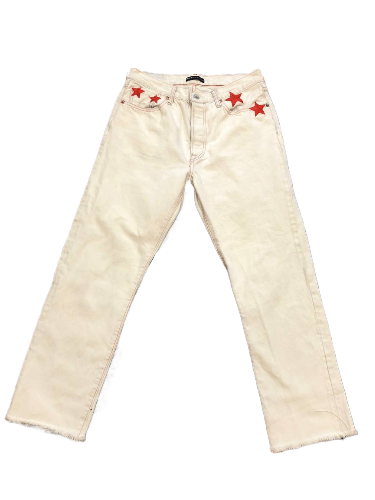 Levi's Vintage Levi's 501 White Denim Jeans Size 28 Size 28" / US 6 / IT 42 - 1 Thumbnail