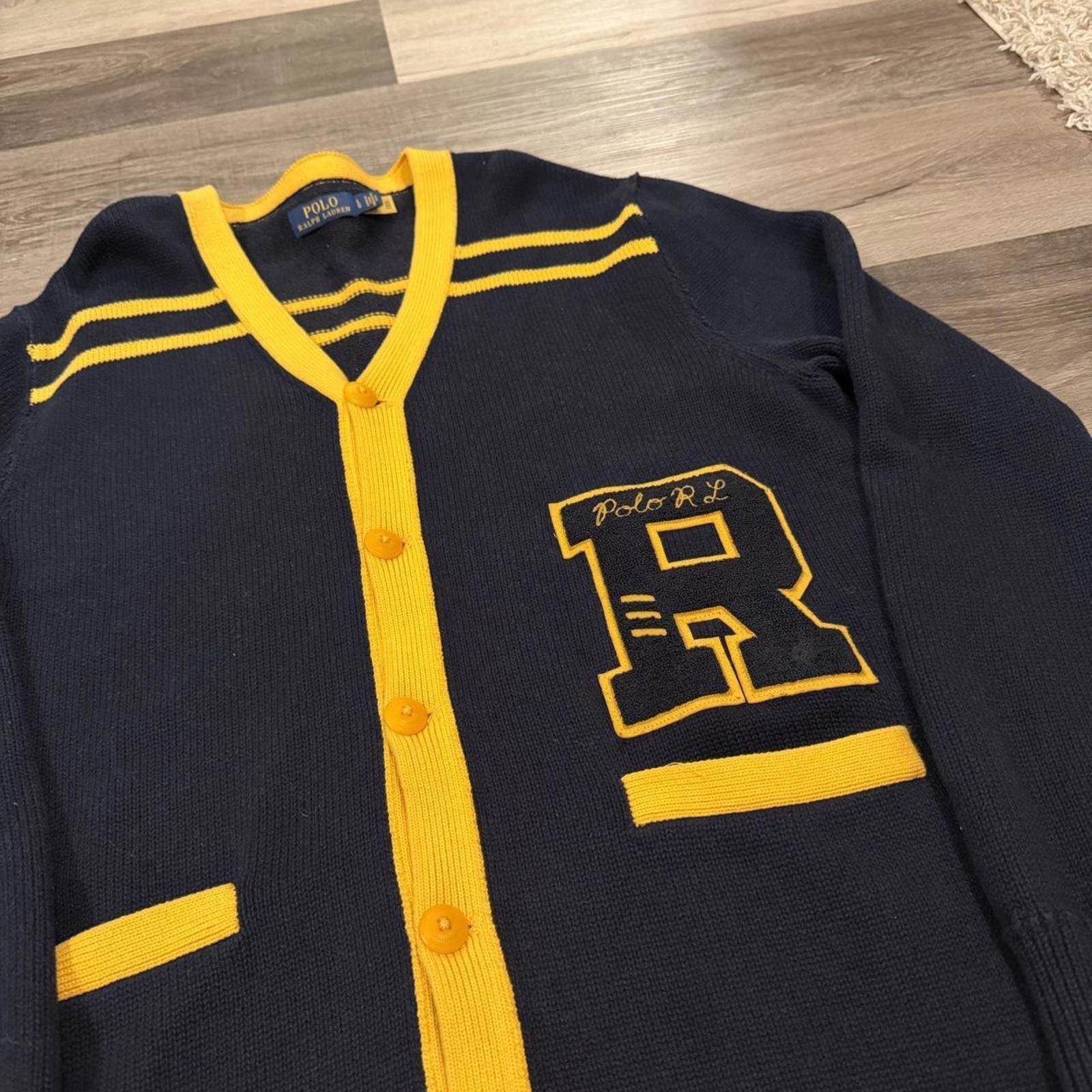 Polo Ralph Lauren Polo Ralph Lauren letterman patch cardigan L Size US L / EU 52-54 / 3 - 3 Thumbnail