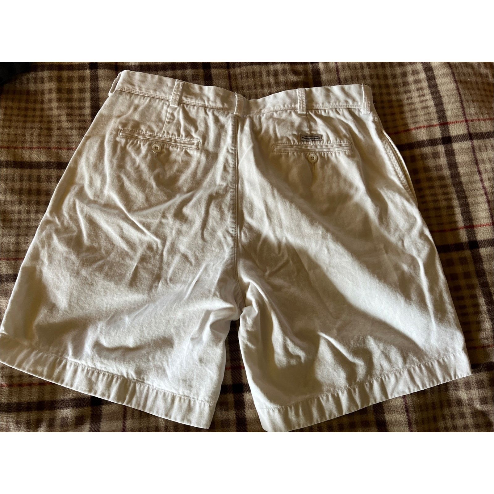 Roundtree & Yorke Roundtree Yorke Shorts Men 38 Chino ivory Cotton Flat Front Size US 38 / EU 54 - 9 Thumbnail