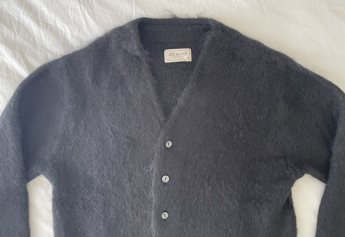 The Real McCoy's Joe McCoy Mohair Cardigan MC19103 - Black Sz. 42 $660 Size US L / EU 52-54 / 3 - 2 Thumbnail