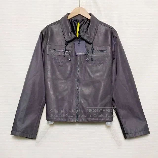 Louis Vuitton LV Embossed Logo Lapel Zip Jacket. Size US S / EU 44-46 / 1 - 1 Thumbnail