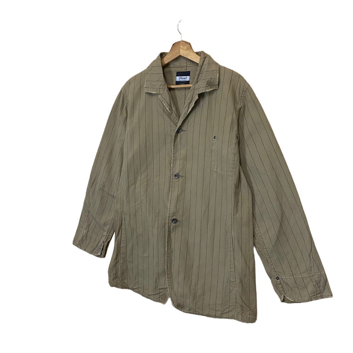 Japanese Brand Power To The People Stripe Button Coat Size US M / EU 48-50 / 2 - 3 Thumbnail