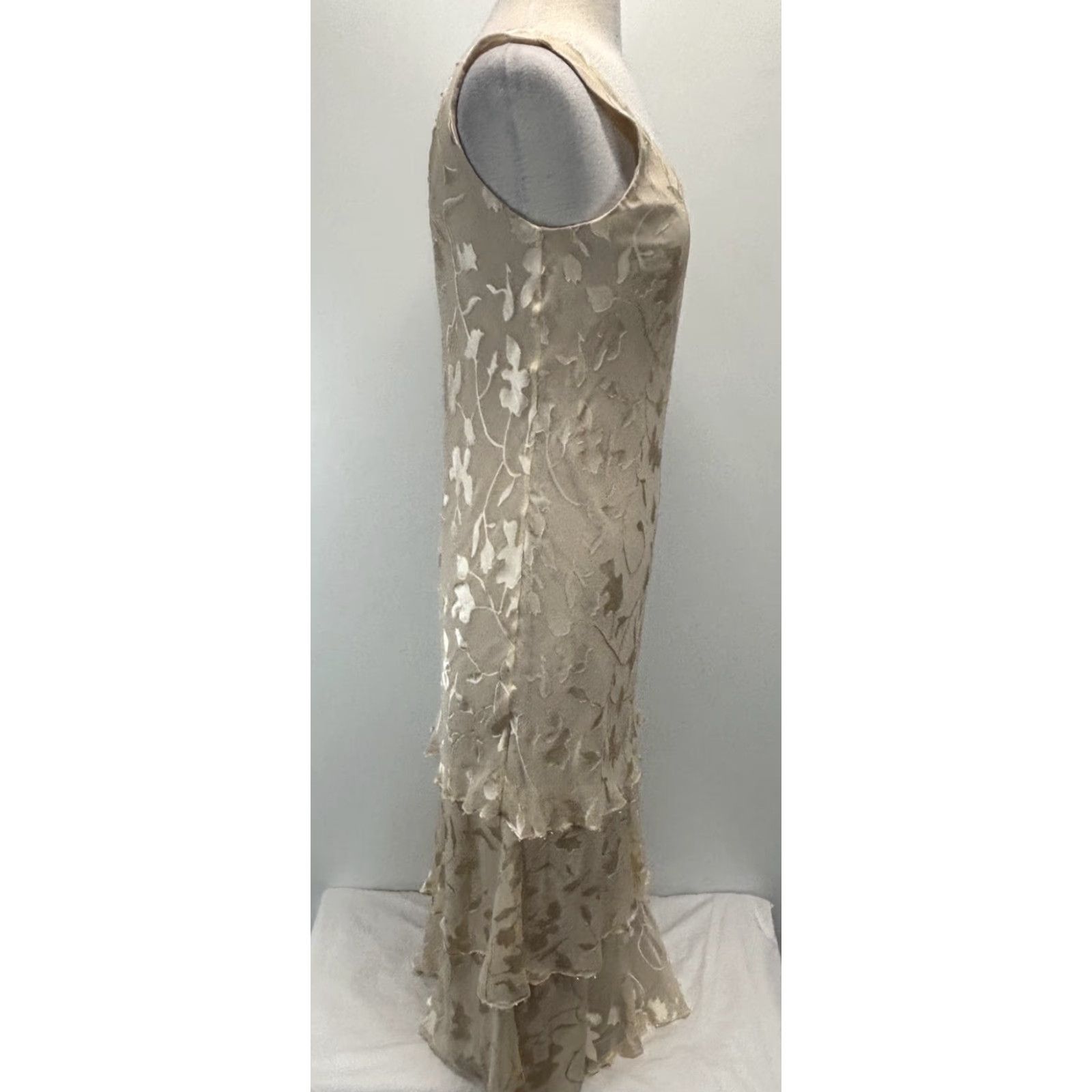Vintage VINTAGE Cameron Blake 2 Pc Dress Set Dress Ivory Silk 8 Whimsigoth Fairy Ethereal Y2K Womens Size M / US 6-8 / IT 42-44 - 5 Thumbnail