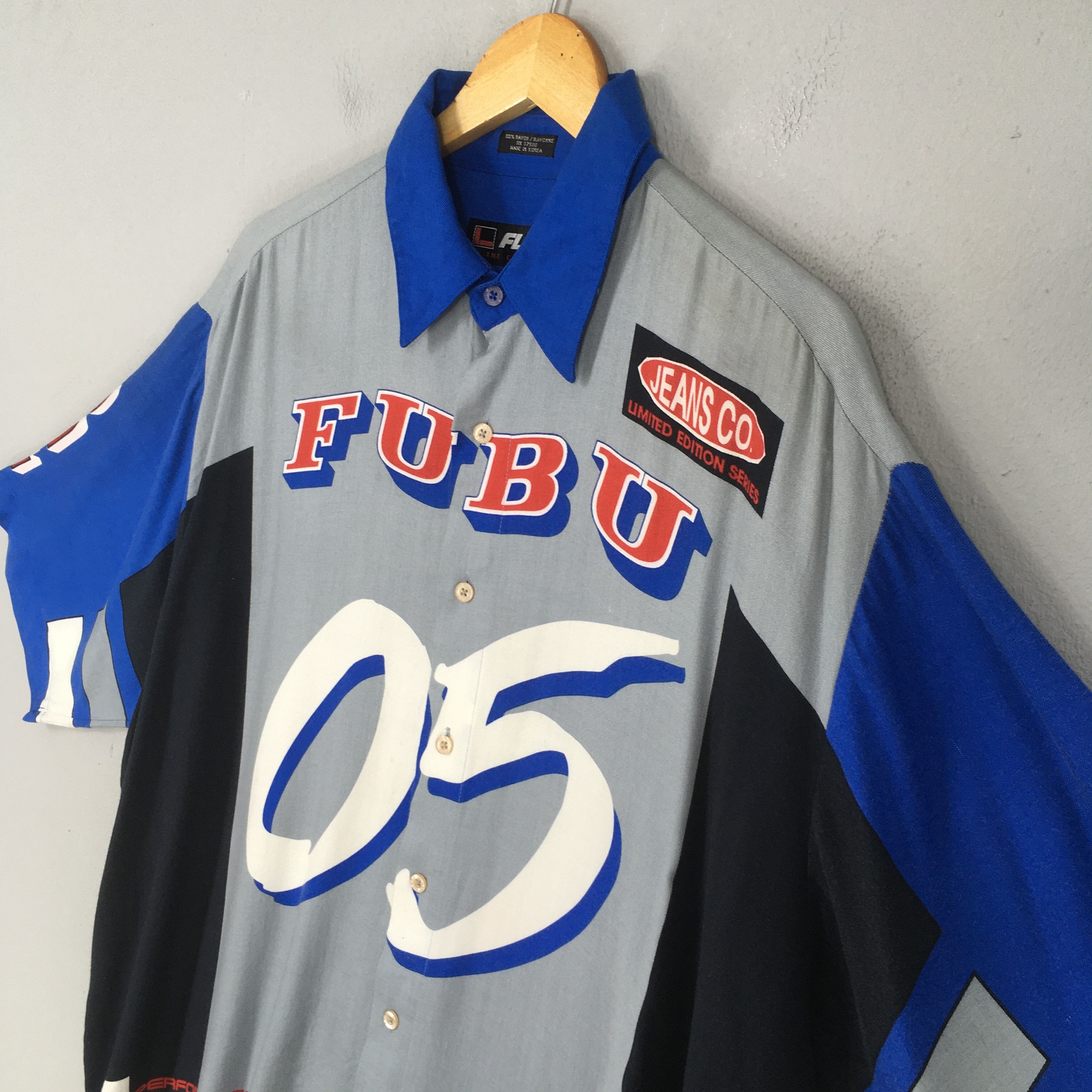 Fubu Vintage 90s FUBU Jeans Co. Limited Edition Racing XLarge Size US XL / EU 56 / 4 - 3 Thumbnail