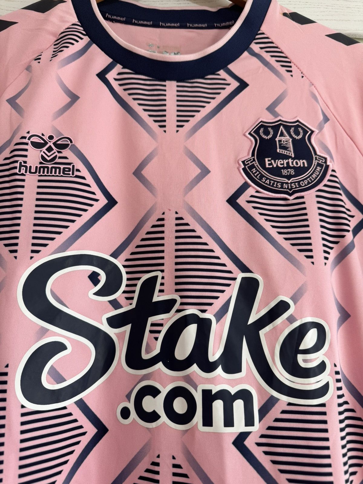 Hummel Everton 2022-2023 Away Soccer Jersey Football Kit Shirt Size US XXL / EU 58 / 5 - 7 Thumbnail