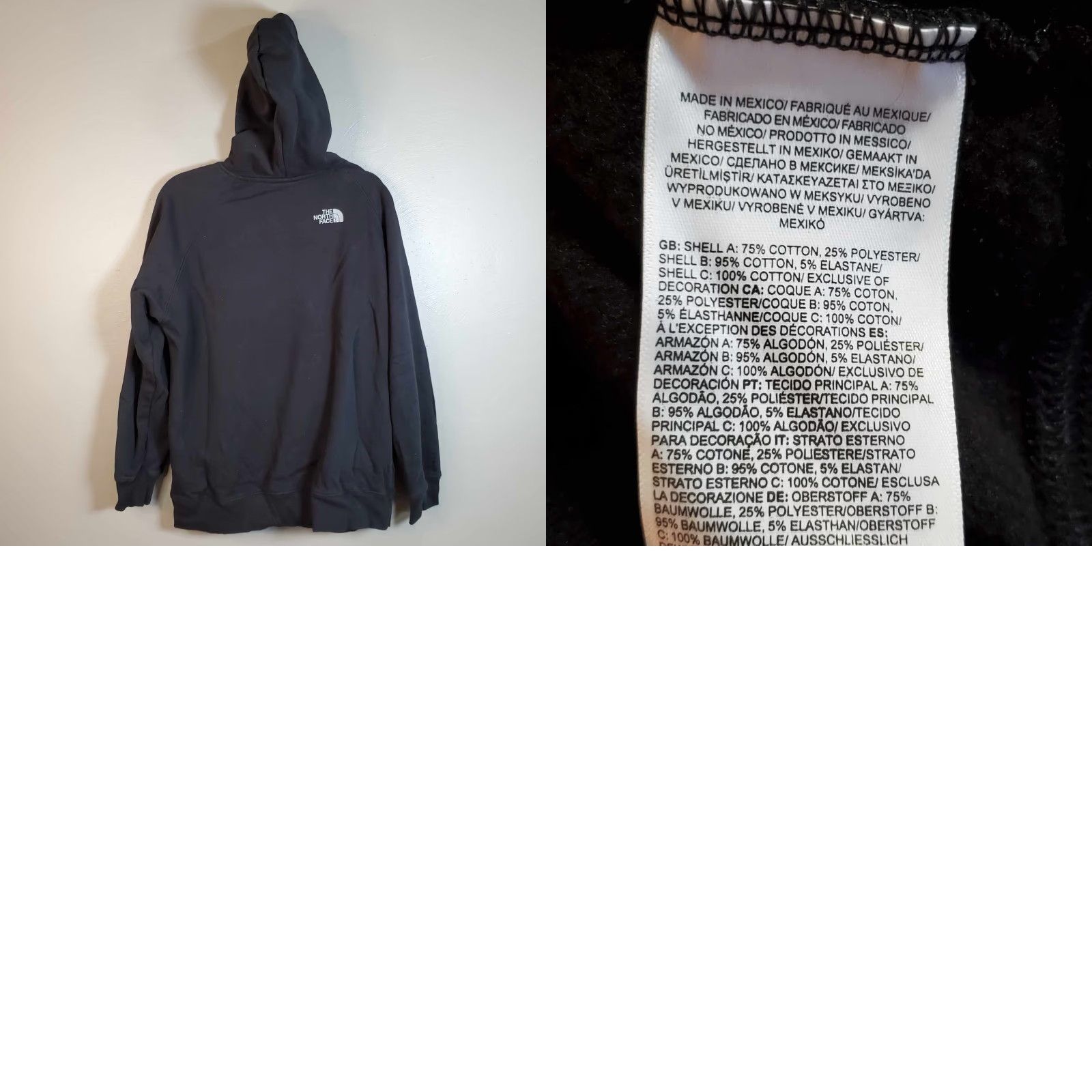 The North Face The North Face Womens Hoodie Large Black Hiking Nature L Size L / US 10 / IT 46 - 8 Thumbnail
