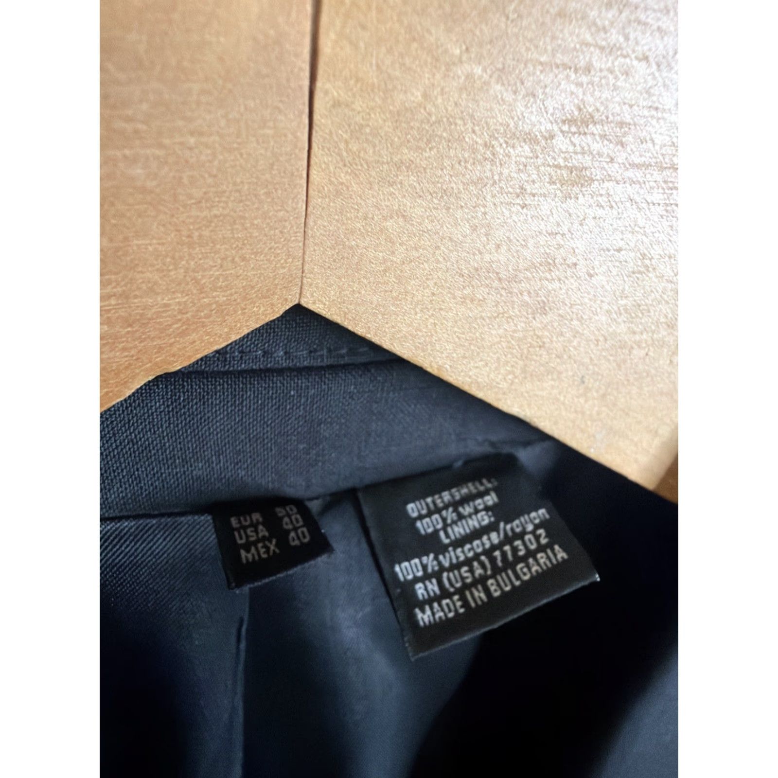 Zara Zara Blazer 2 Piece Suit Black Wool Size 40 Men Adult Regular Fit Notch Lapel Dry Clean Only Black 40 2 Piece Suit Margar No - (Keep?) Size 40R - 7 Thumbnail