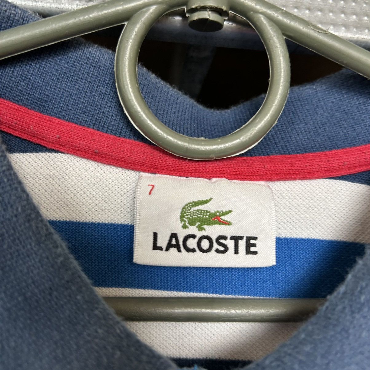 Lacoste Mens Lacoste Small logo Multicolored y2k polo Size US XL / EU 56 / 4 - 4 Thumbnail