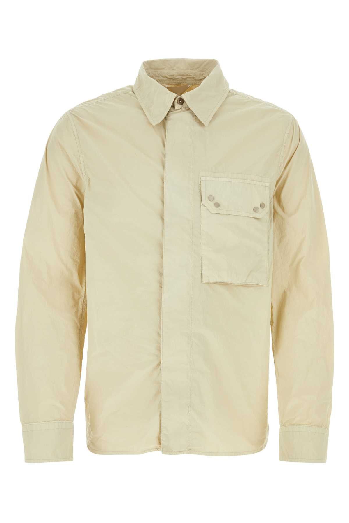 image of Ten C Beige Nylon Shirt in Beige O Tan, Men's (Size XL)