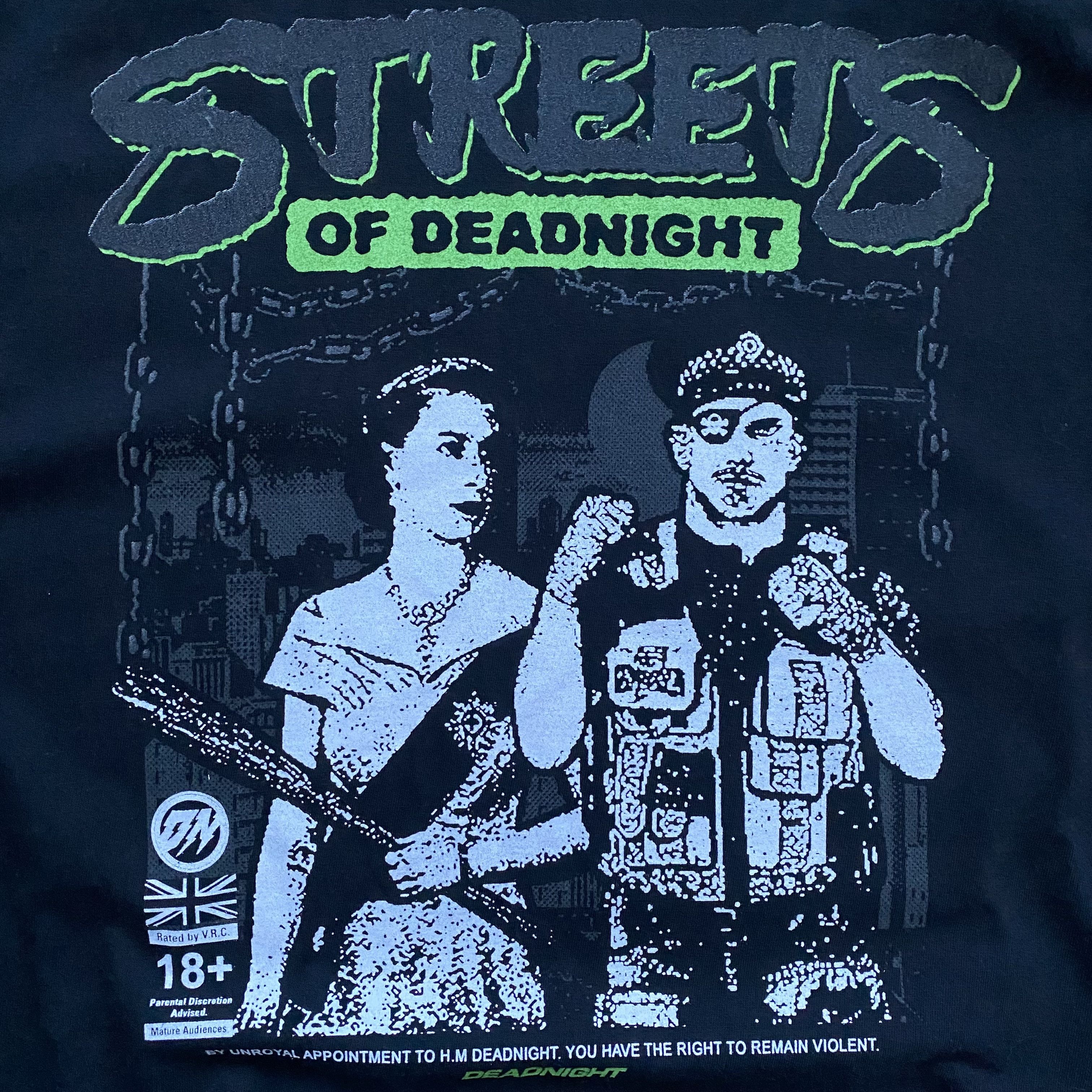 Rap Tees 🥊 Streets of Deadnight Queen Elizabeth Police art print tee Size US XL / EU 56 / 4 - 5 Thumbnail