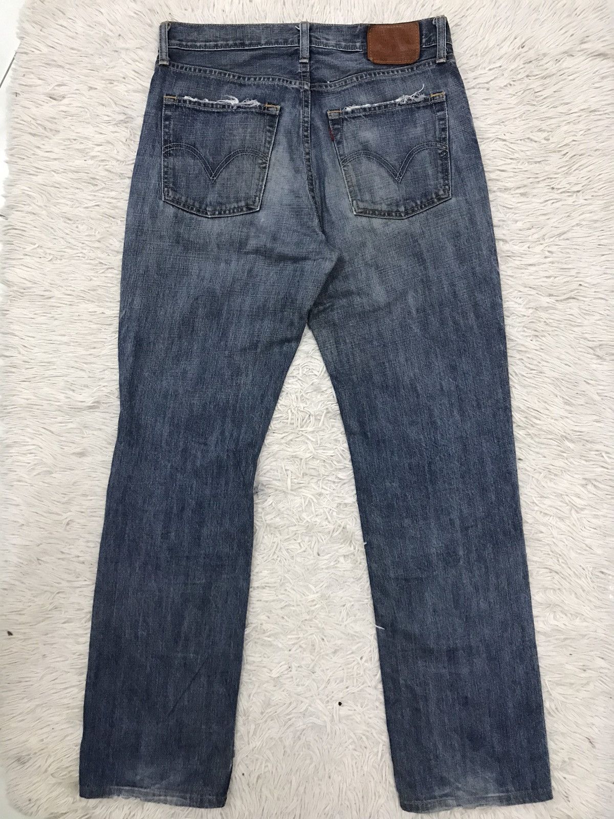 Levi's Vintage Clothing Vintage Levis Lot 502 Regular Cut Distressed Denim Jeans Size US 32 / EU 48 - 2 Thumbnail