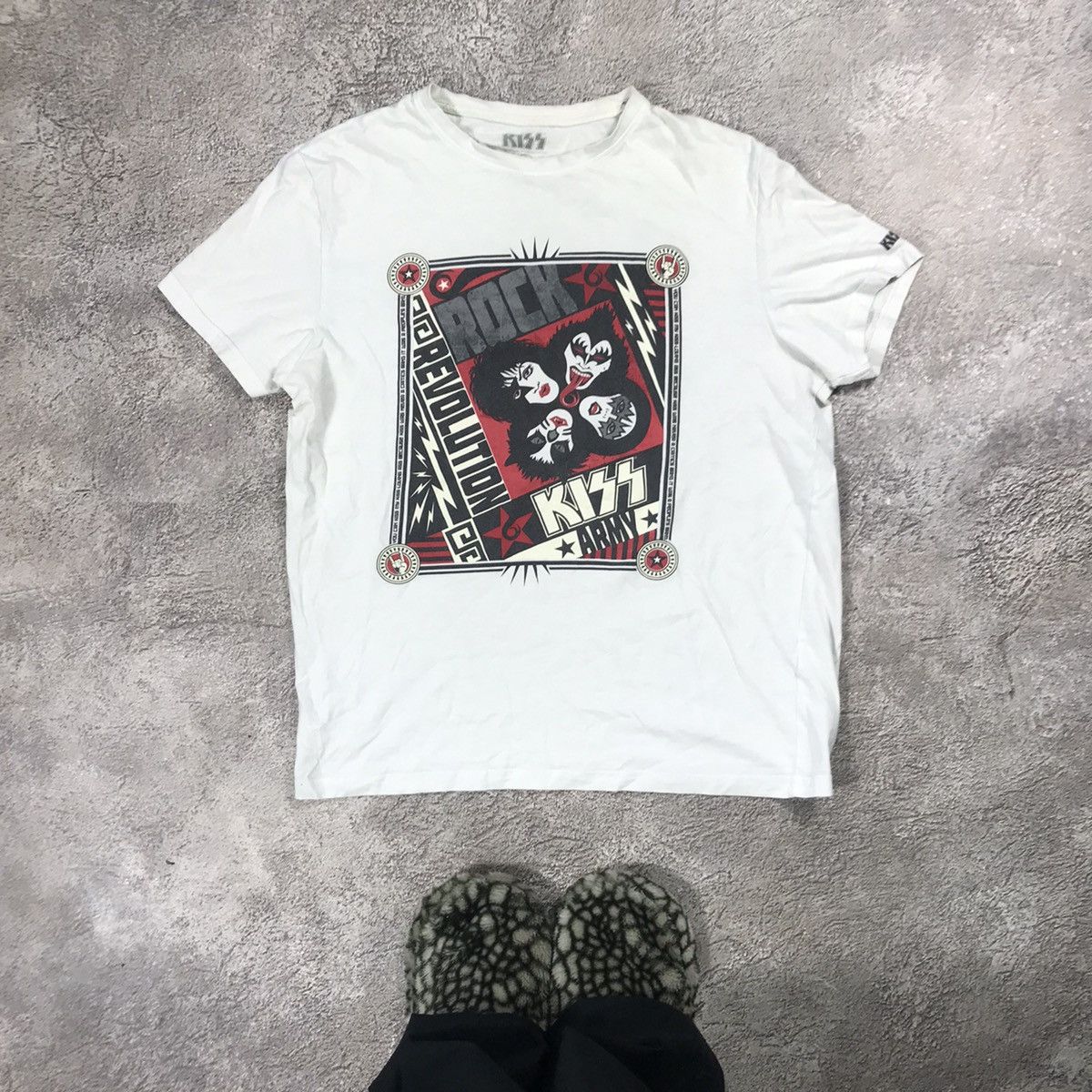 Vintage Vintage 90s Kiss Band Graphic Tee Horror Punk Rock Grunge M Size US M / EU 48-50 / 2 - 1 Thumbnail