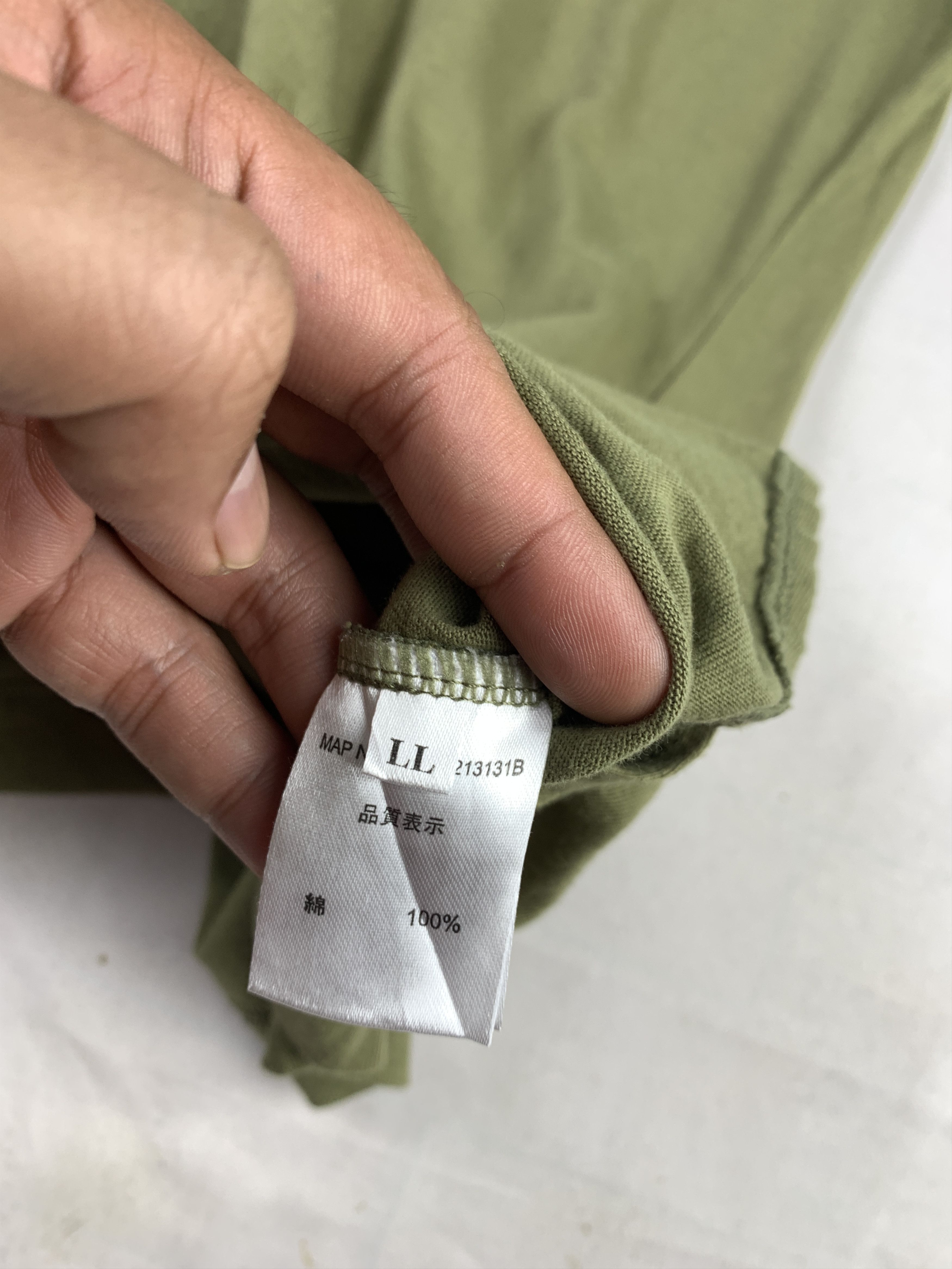 Japanese Brand SMILE LAND Olive Green Crodd Crown Dressy Tee (L) Size L / US 10 / IT 46 - 9 Thumbnail