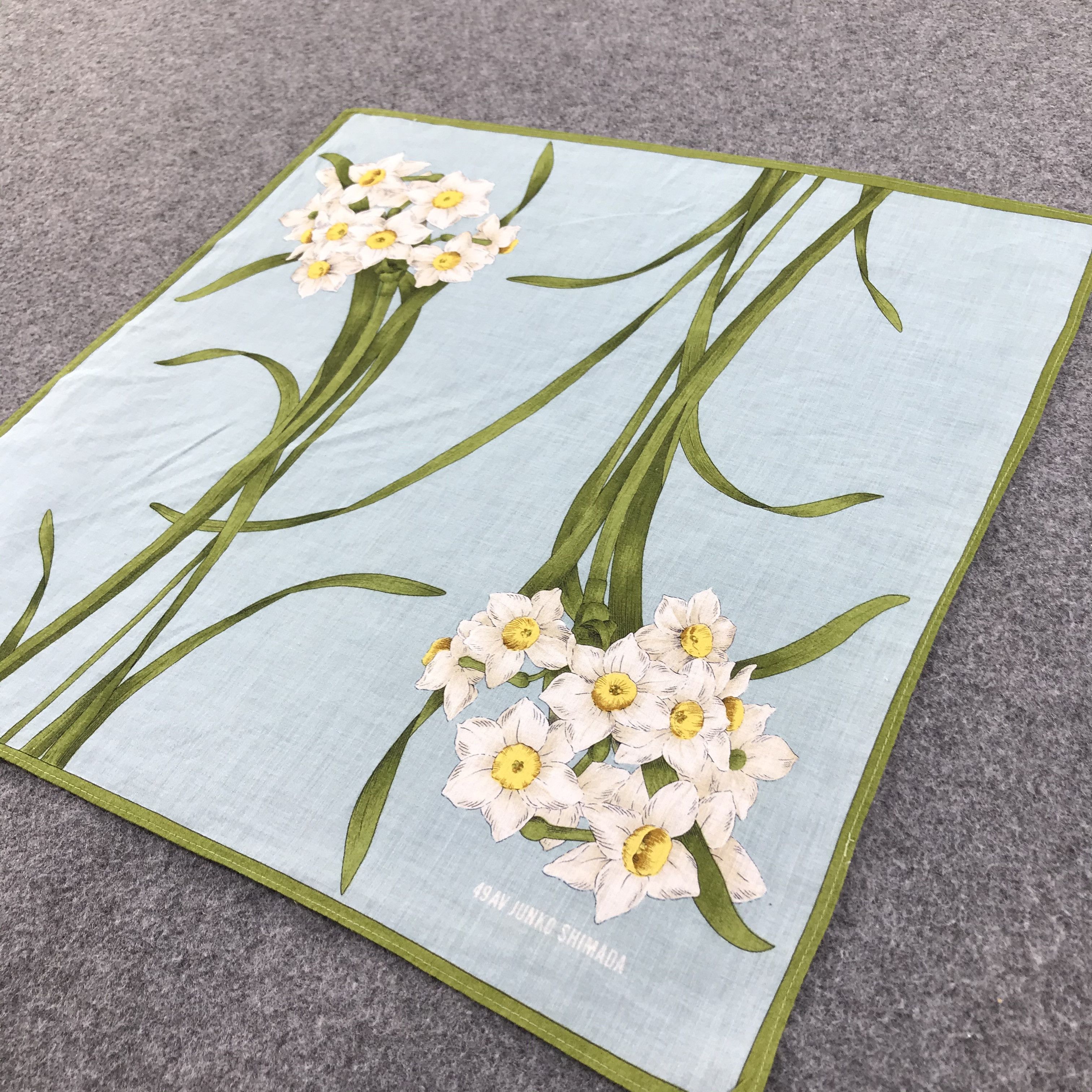 Junko Shimada Junko Shimada Floral Handkerchief Neckerchief Bandana H482 Size ONE SIZE - 5 Thumbnail