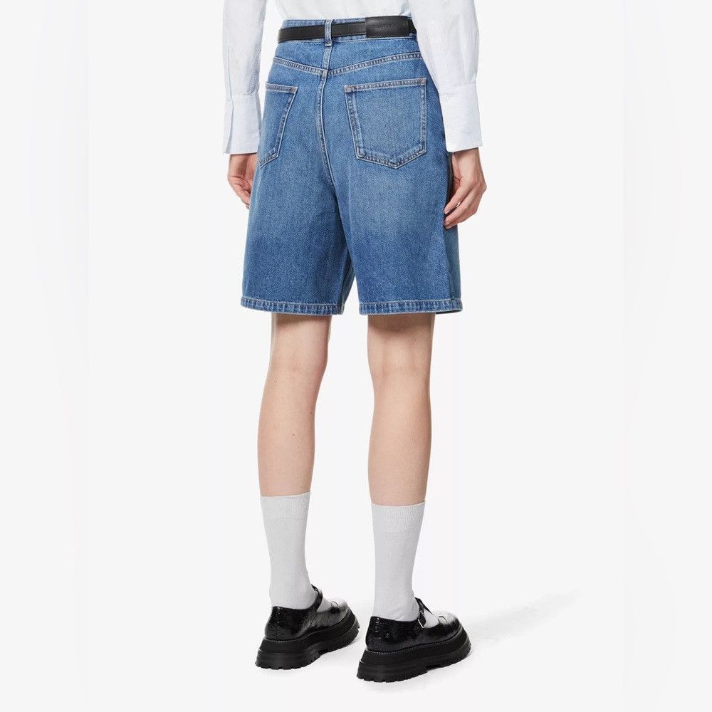 The Kooples The Kooples High Rise Pleated Denim Shorts Blue Size 2 Medi Size 28" / US 6 / IT 42 - 2 Thumbnail