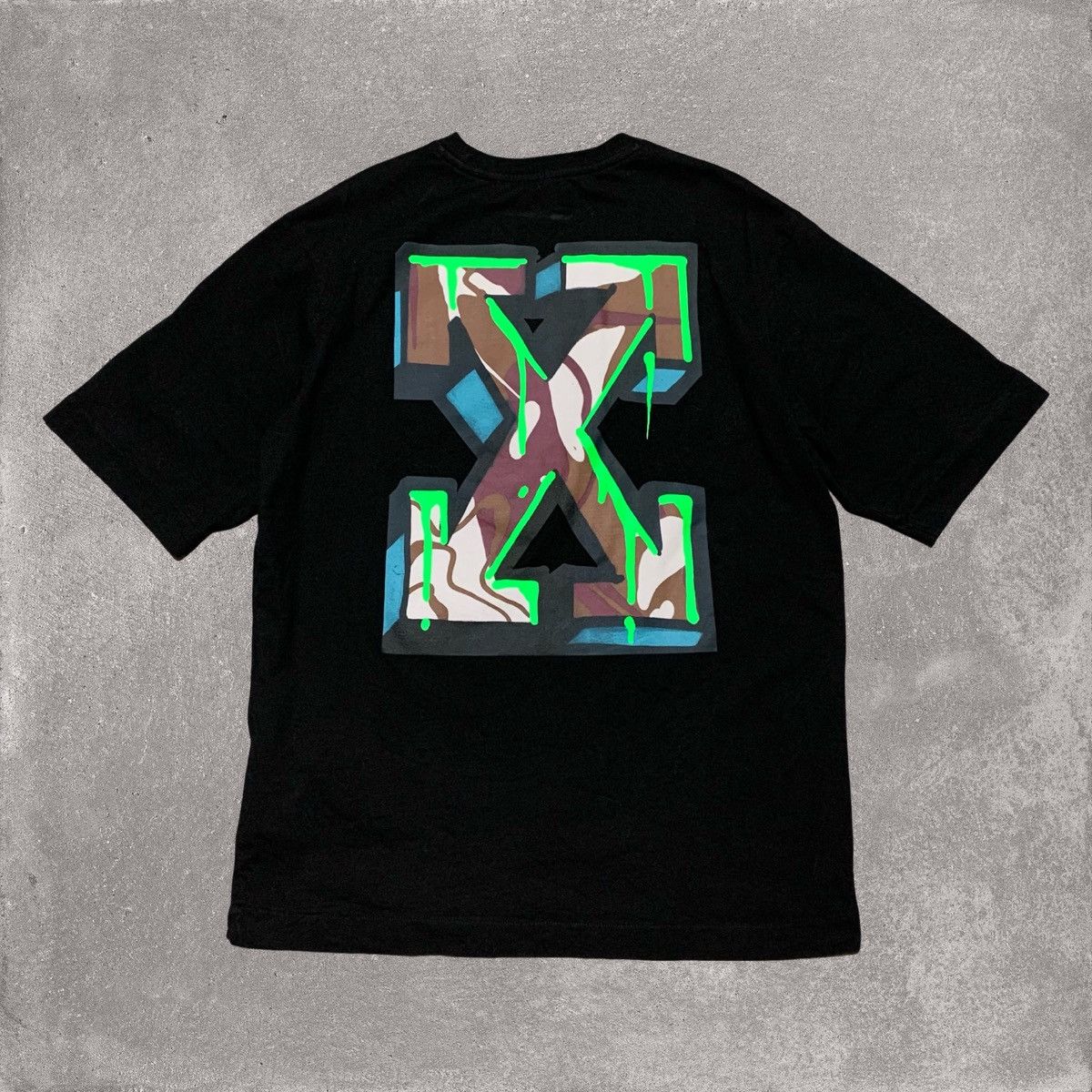 Off-White Off White Medium Neen Arrow Skate Black Tee Virgil Abloh Size US M / EU 48-50 / 2 - 1 Thumbnail