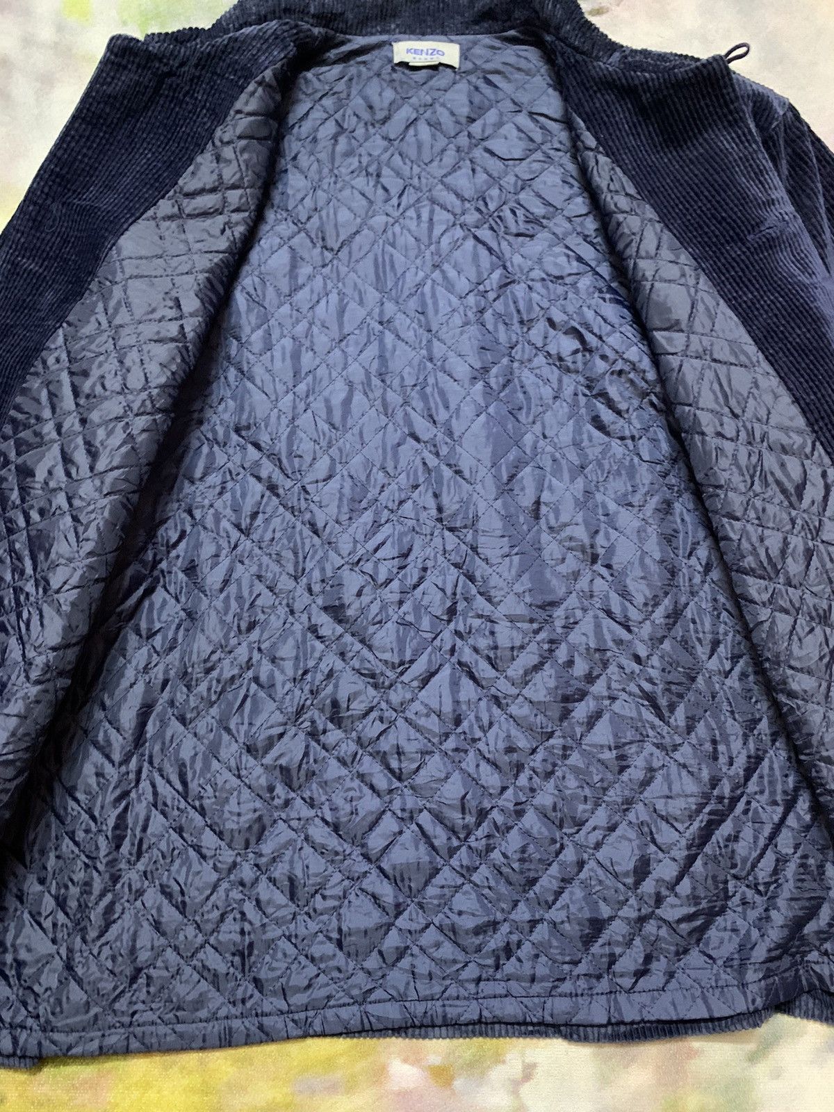 KENZO HOMME Velour Corduroy Quilted Jacket
