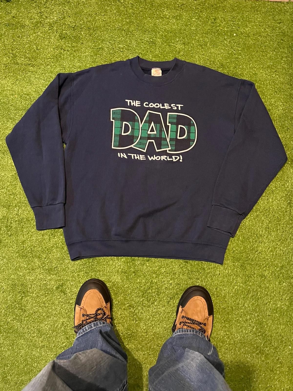 Fruit Of The Loom Fruit of the Loom Best Men's Sweatshirt - "The Coolest Dad" Size US L / EU 52-54 / 3 - 1 Thumbnail