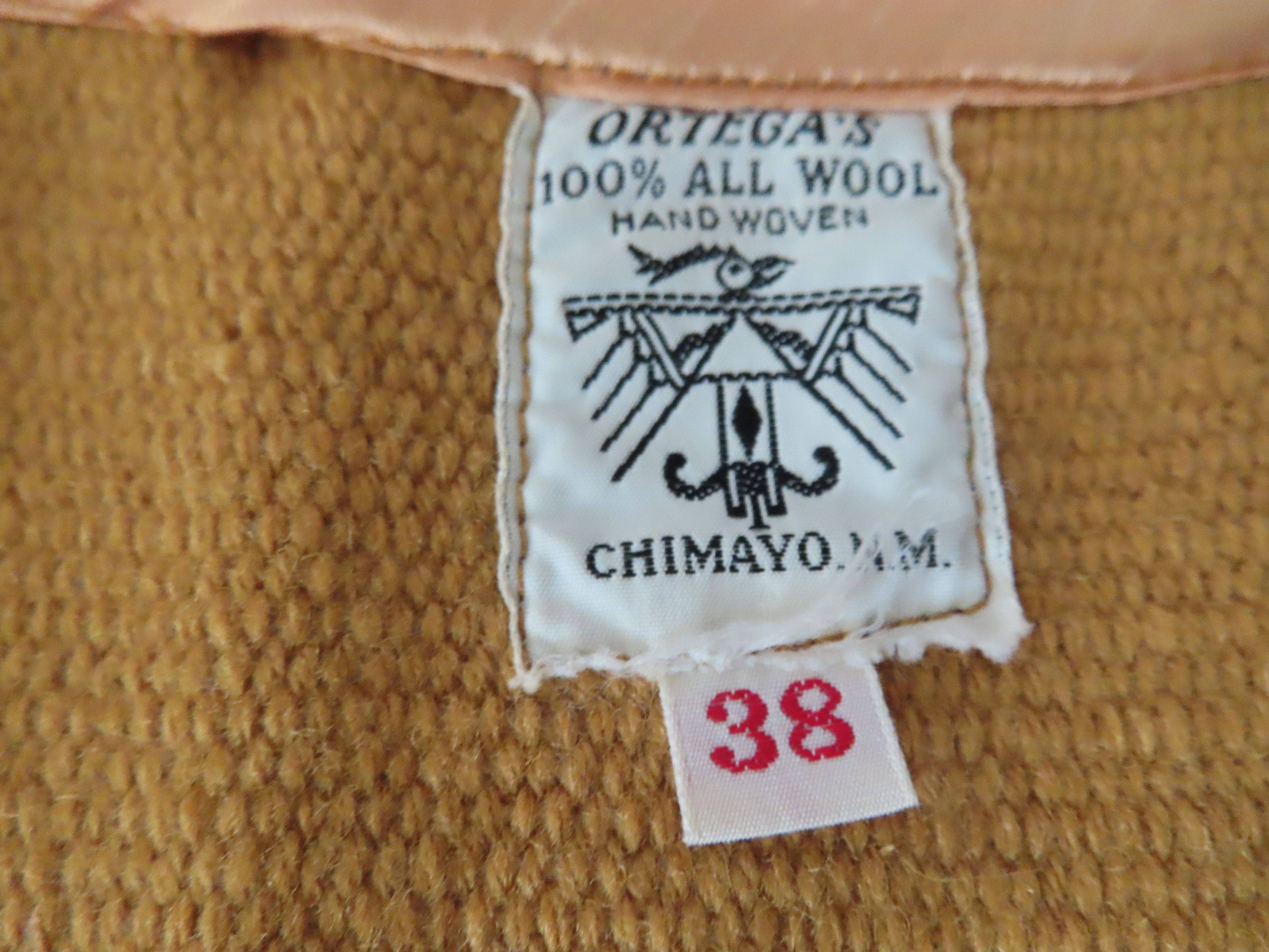 Handmade × Vintage 1960’s Chimayo Ortega’s 100% Wool Vest Hand Made Size US M / EU 48-50 / 2 - 5 Thumbnail