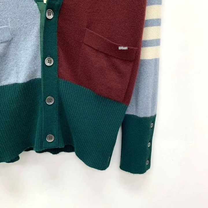 Thom Browne Thom Browne Colorblock Four-Bar Cashmere Sweater Size US M / EU 48-50 / 2 - 4 Thumbnail