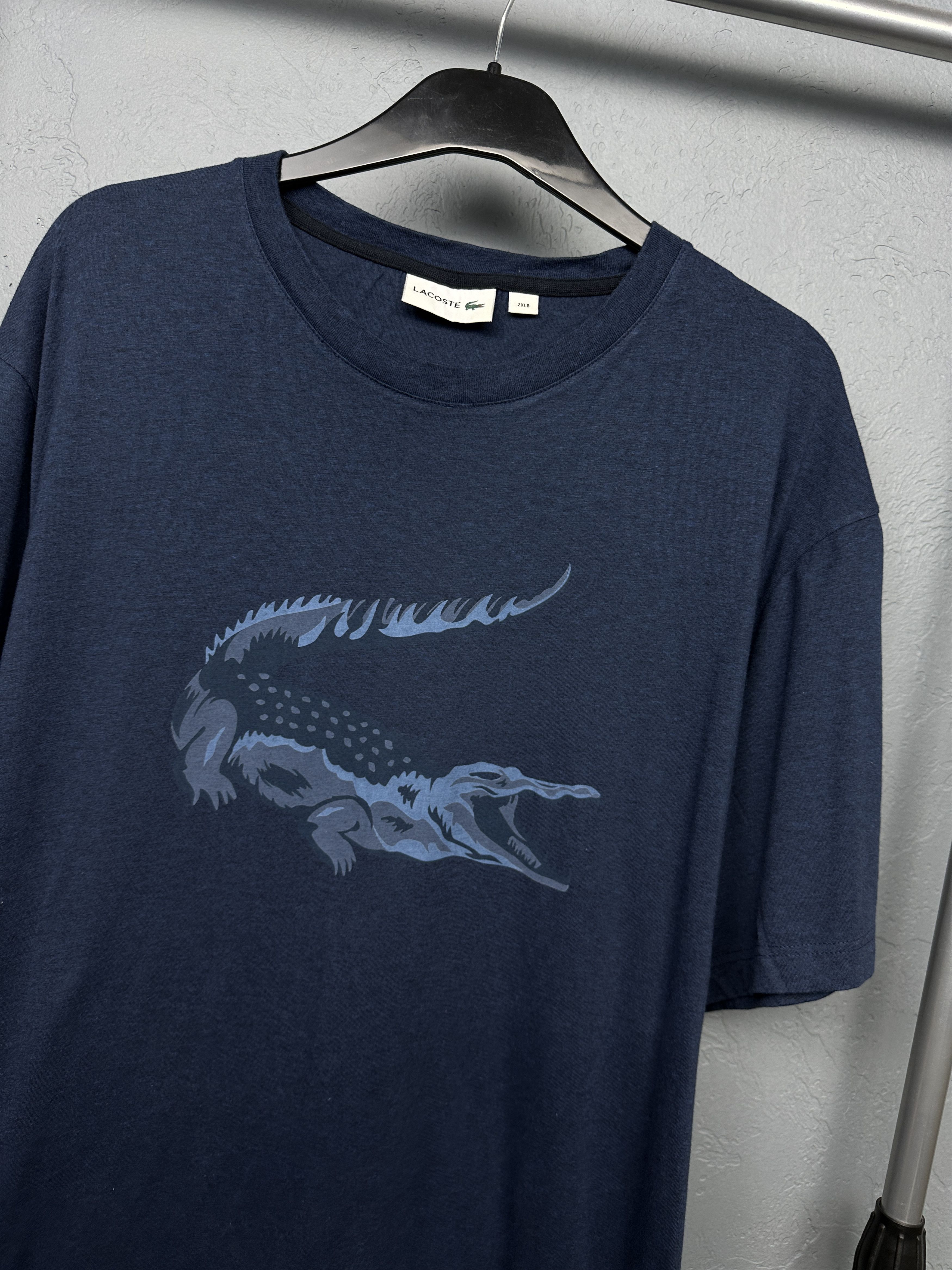 Lacoste Lacoste Mens Big Logo T-Shirt Size 2XLB Size US XXL / EU 58 / 5 - 2 Thumbnail
