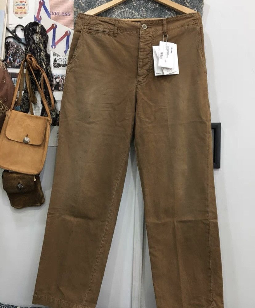 image of Visvim 22Ss Chino Pants Dmgd Casual Trousers in Brown, Men's (Size 36)