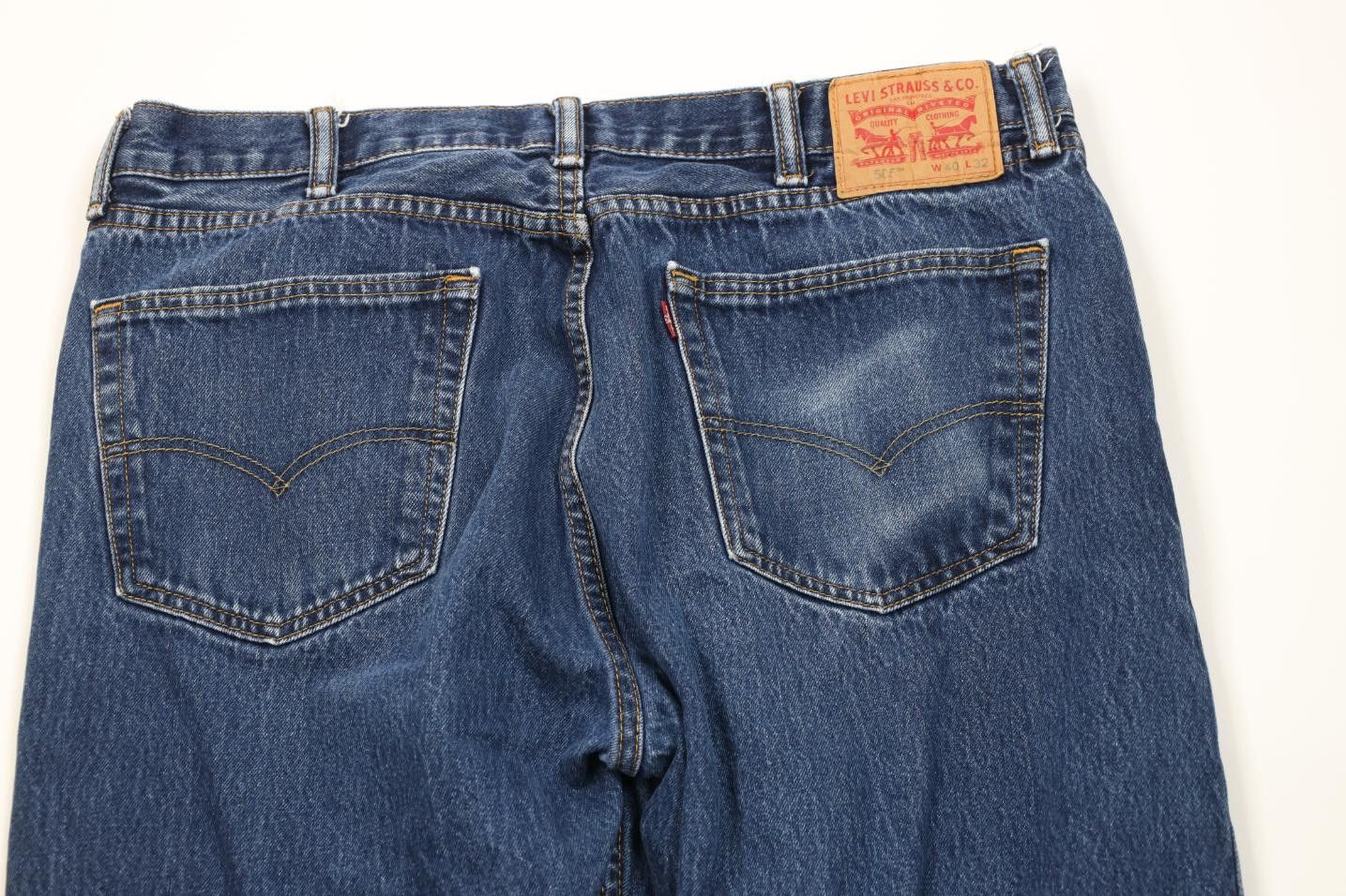 Levi's Vintage Y2K Levis 505 Fit Straight Leg Denim Jeans Blue Size US 40 / EU 56 - 10 Thumbnail