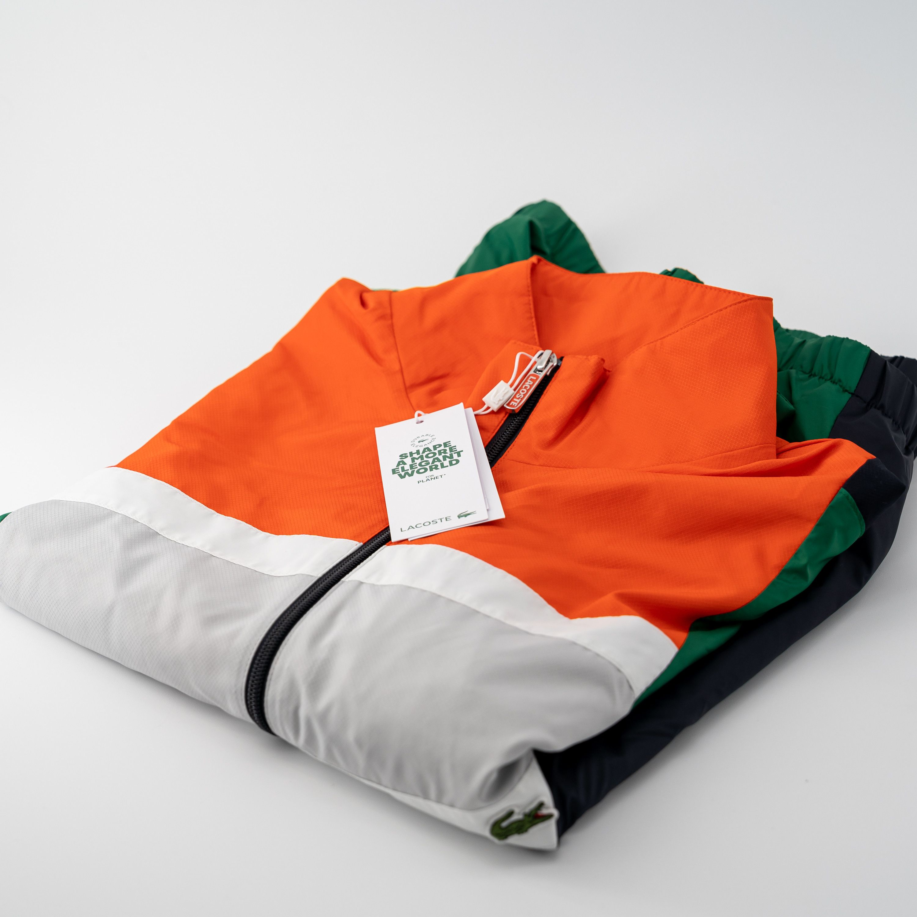 Lacoste M Lacoste Colorblock Track Jacket Zip Orange Black Green Size US M / EU 48-50 / 2 - 6 Thumbnail
