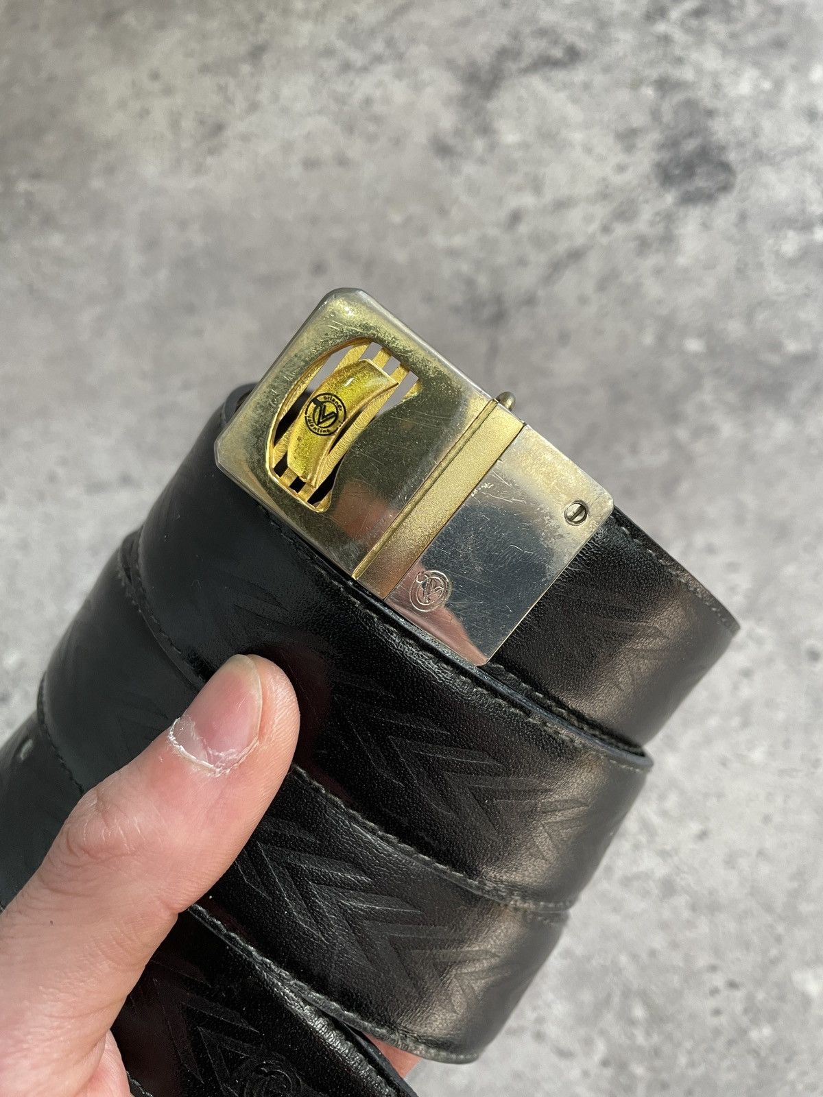 Valentino Vintage Y2K Classic Valentino Black Belt size: 30/32 Size 32 - 7 Thumbnail