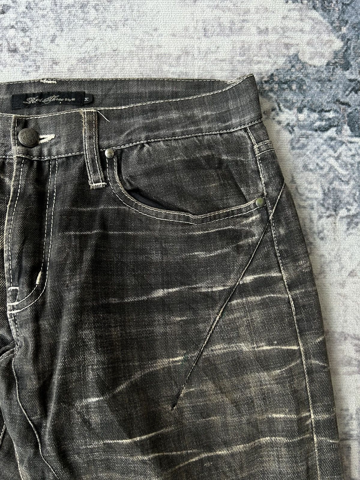 Japanese Brand Y2k Rock Punk Style Jeans Size US 31 - 7 Thumbnail