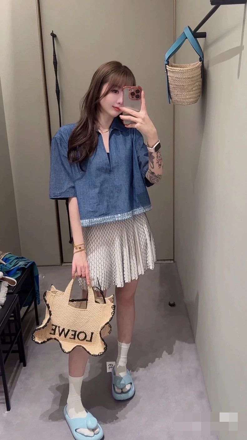Loewe loewe Embossed denim top 2503-Nextarrow Size US M / EU 48-50 / 2 - 6 Thumbnail