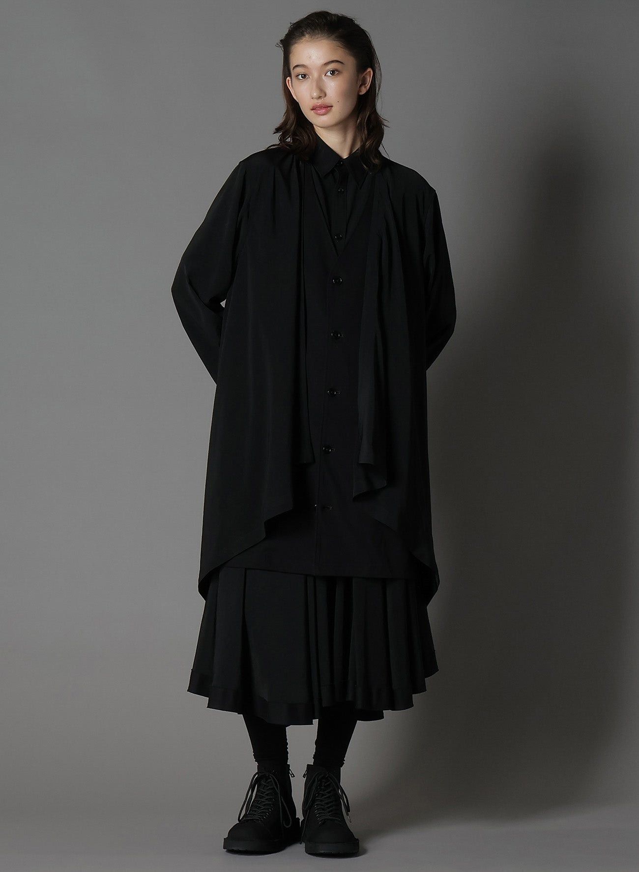 Ground Y Yohji Yamamoto Ta/UXEDO CREPE DE CHINE CIRCLE PANTS