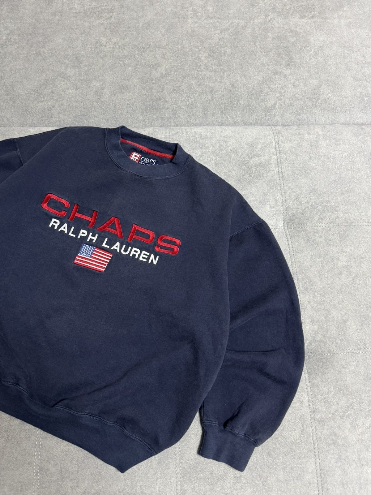 Chaps Ralph Lauren Vintage Chaps Polo Ralph Lauren USA Big Logo Sweatshirt Size US L / EU 52-54 / 3 - 3 Thumbnail