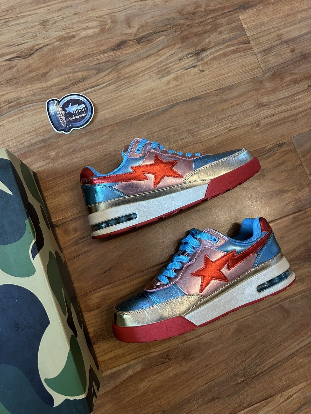 Bape Bape Pharrell Roadsta Bapestas with Box Size US 9 / EU 42 - 2 Thumbnail
