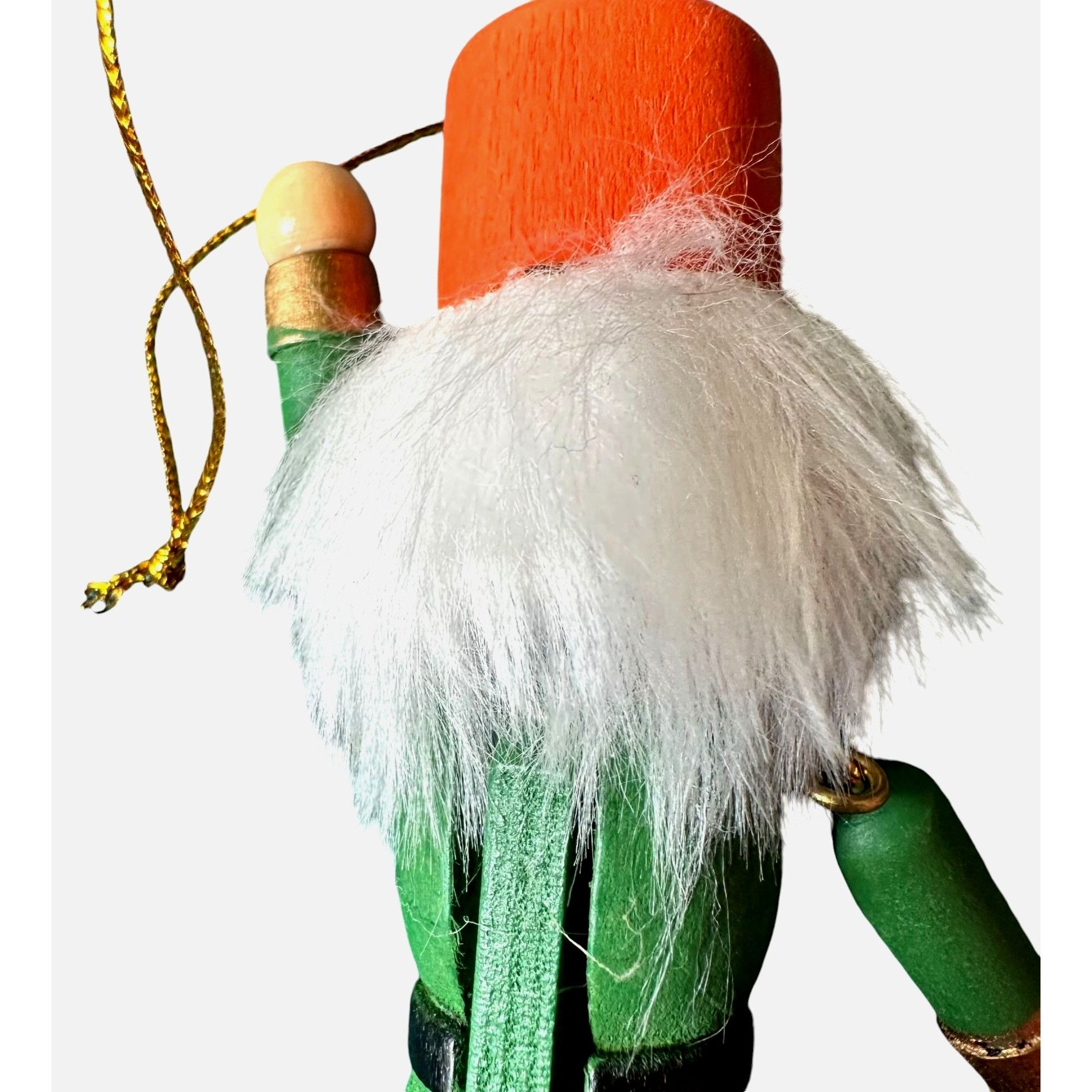 Vintage NWOT VTG Nutcracker Christmas Ornament Wooden Dangling Arms Size ONE SIZE - 8 Thumbnail