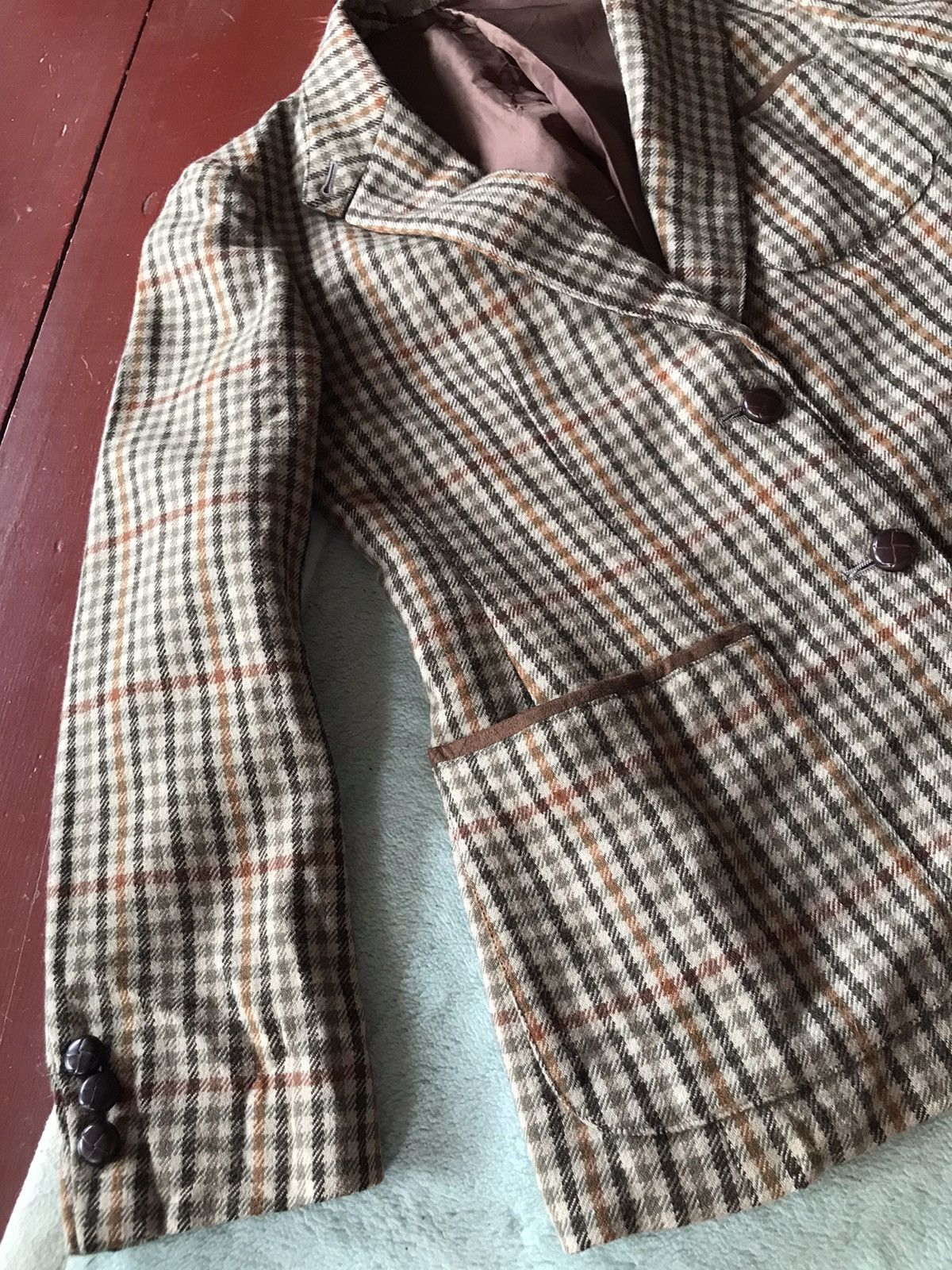 Burberry × Vintage Vintage Burberry Wool Coat and Skirt Set Size M / US 6-8 / IT 42-44 - 6 Thumbnail
