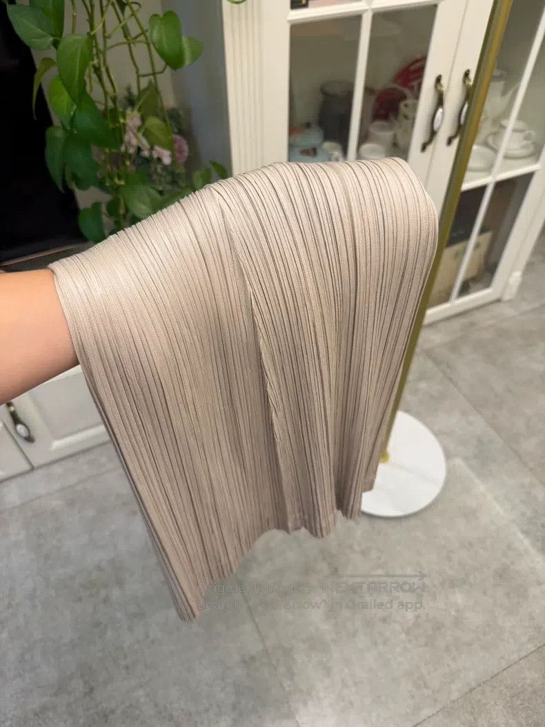 Issey Miyake Issey Miyake Beige Wide - Leg Pants Size 31" - 7 Thumbnail