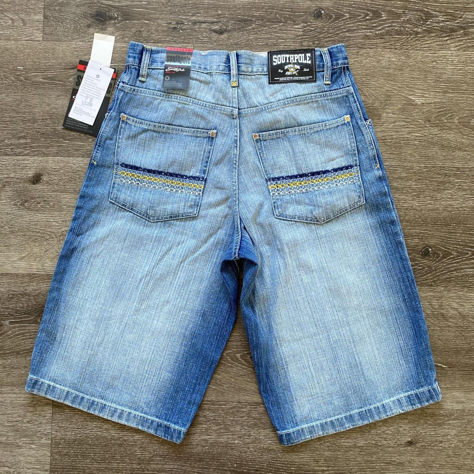 Southpole × Vintage Vintage 00s Deadstock Embroidered SouthPole Jorts Size US 34 / EU 50 - 1 Thumbnail