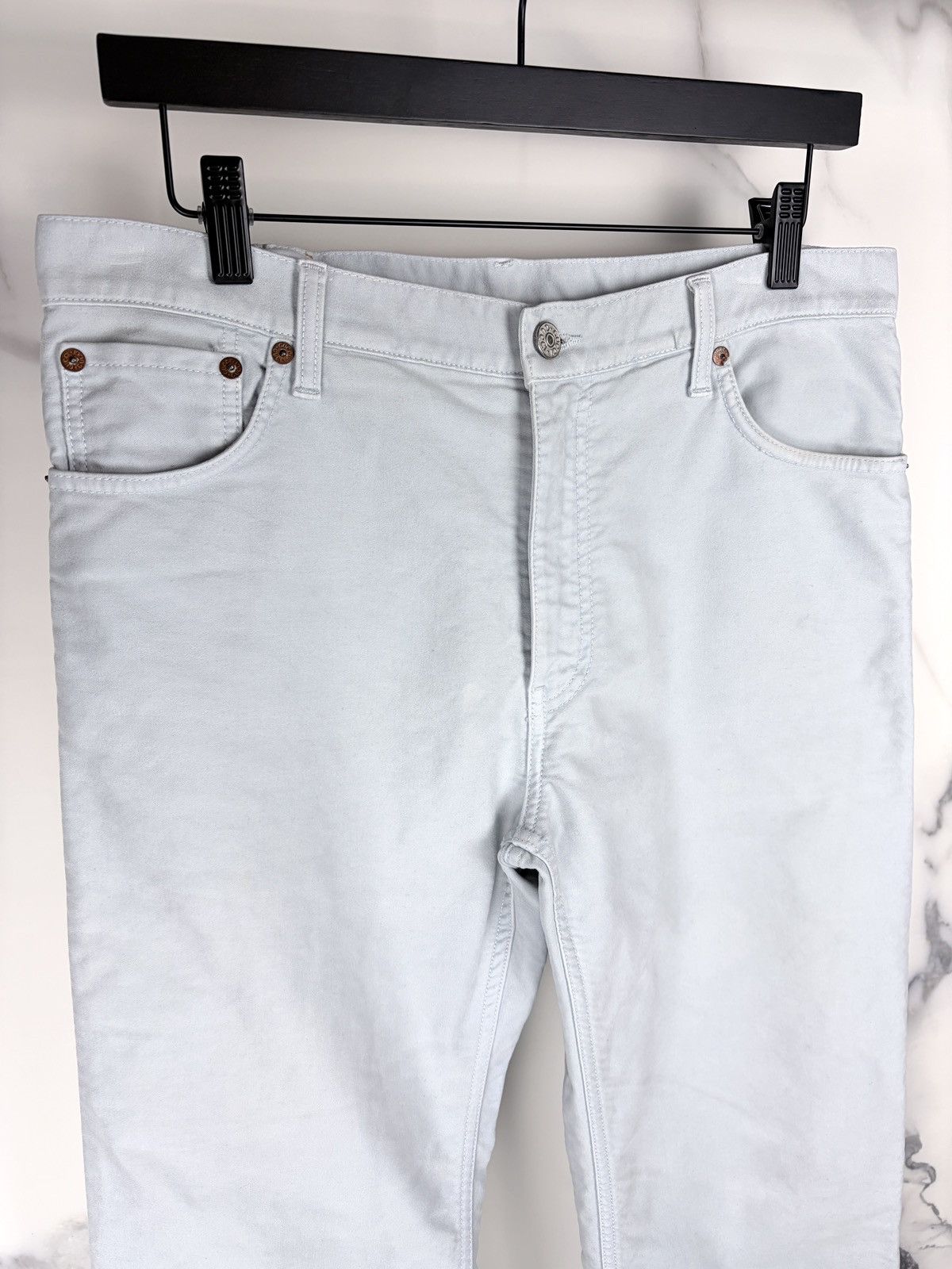 Gucci Gucci Tom Ford Vintage Moleskin Cotton Jeans Powder Blue Size US 30 / EU 46 - 4 Thumbnail