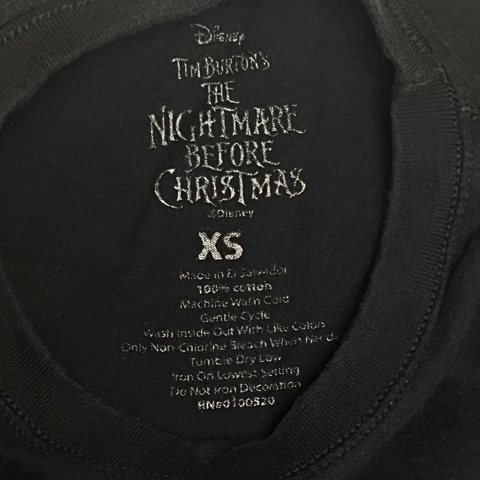 Disney The Nightmare Before Christmas Jack & Sally Coffin T-Shirt Size XS / US 0-2 / IT 36-38 - 4 Thumbnail
