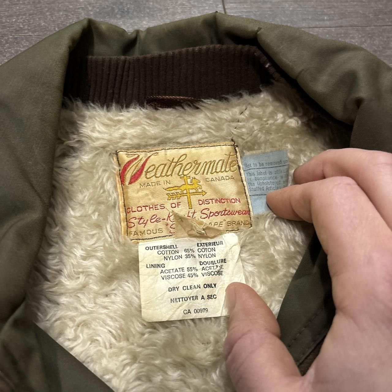 Designer Vintage weathermate lined bomber jacket 70s L Size US L / EU 52-54 / 3 - 5 Thumbnail