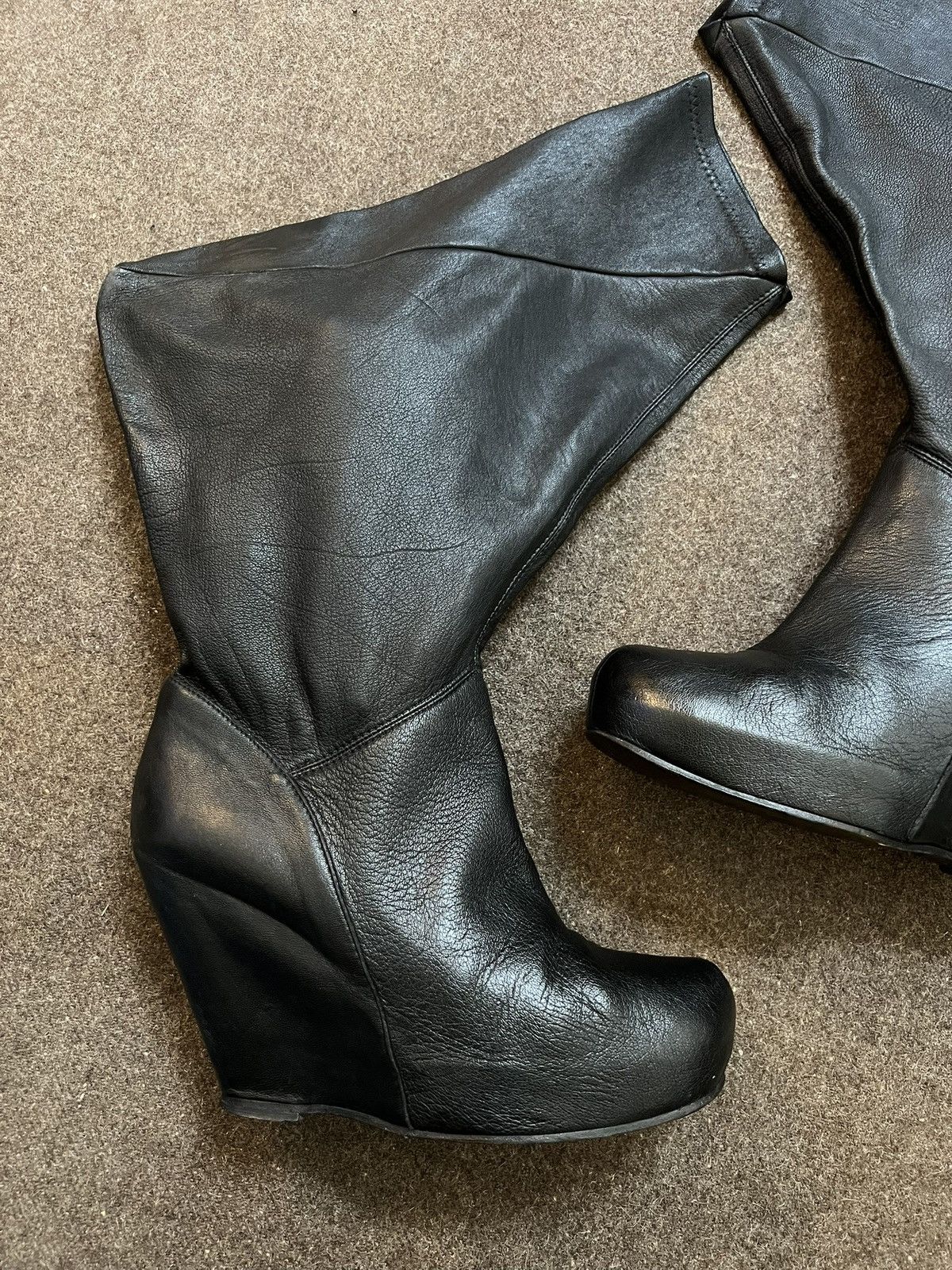 Rick Owens Rick Owens FW09 Volume Wedge Boots Size US 6.5 / IT 36.5 - 3 Thumbnail