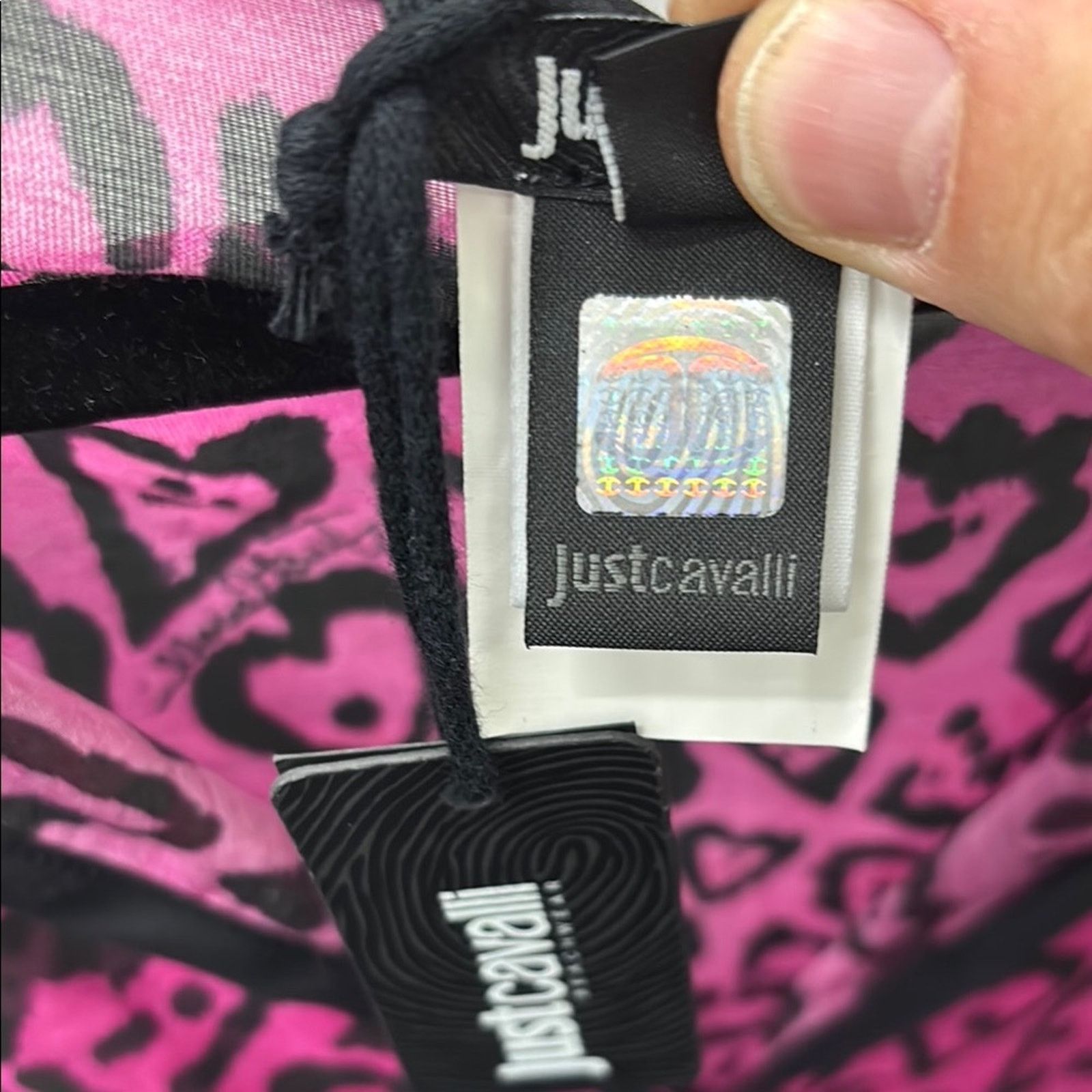 Just Cavalli NWT Just Cavalli Fuchsia Leopard kaftan cover up beachwear S Size ONE SIZE - 14 Thumbnail