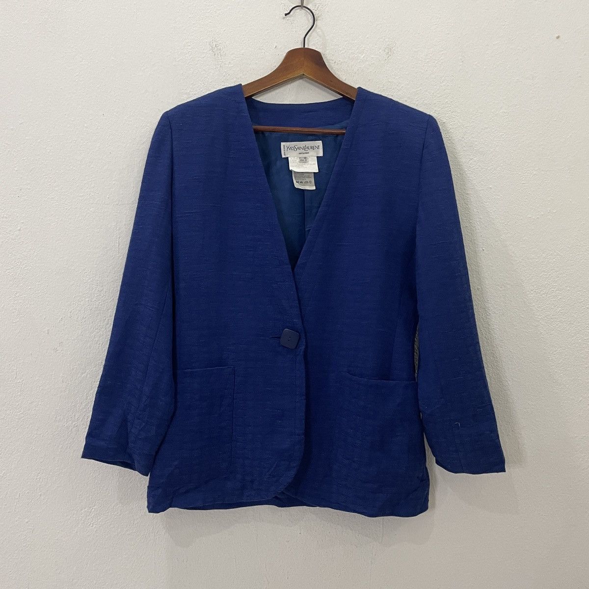 Yves Saint Laurent Yves Saint Laurent Variation Double Breasted Coat Jacket Size L / US 10 / IT 46 - 1 Thumbnail