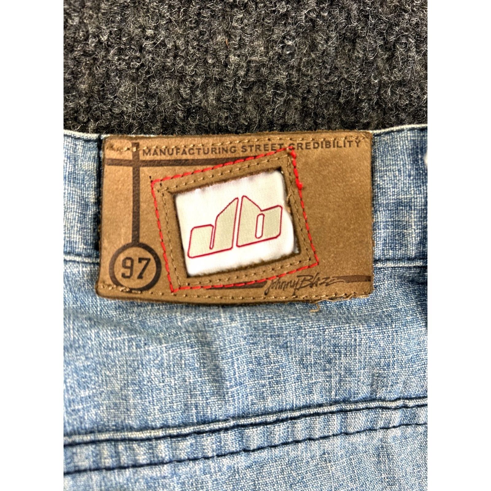 Denime VINTAGE Johnny Blaze Jeans 36 Paint Streaks Baggy Loose Hip Hop Denim Mens Size US 36 / EU 52 - 6 Thumbnail