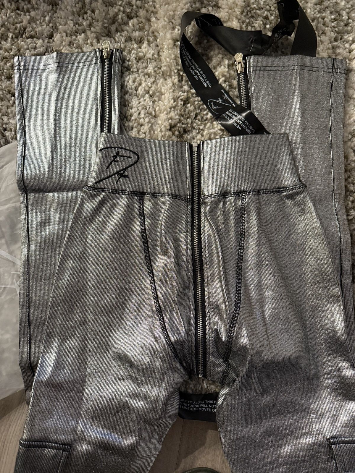 Other Silver Tordrobes Pants Size 26" / US 2 / IT 38 - 3 Thumbnail