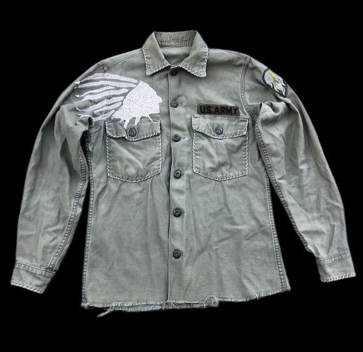 Vintage VINTAGE US ARMY BUTTON UP SHIRT Size US S / EU 44-46 / 1 - 1 Thumbnail