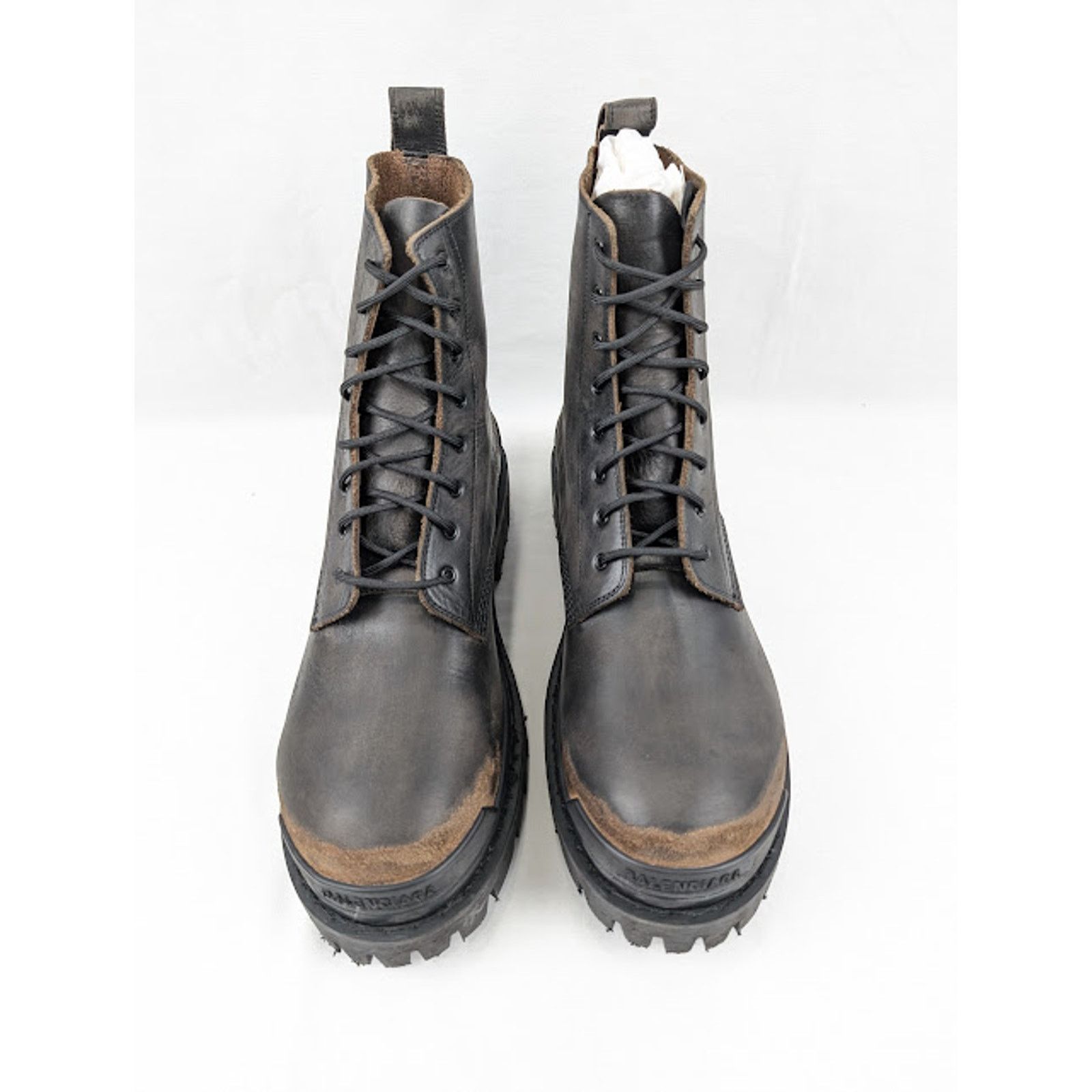 Balenciaga o1rshd1 Strike Booties L20 in Black/Brown Size US 8 / EU 41 - 14 Thumbnail