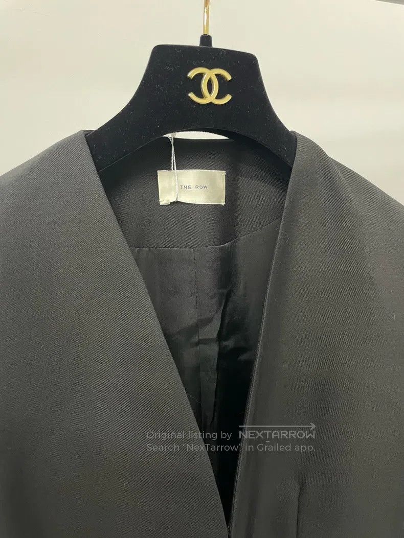 The Row The Row size 0 Black V-neck blazer Size S / US 4 / IT 40 - 3 Thumbnail